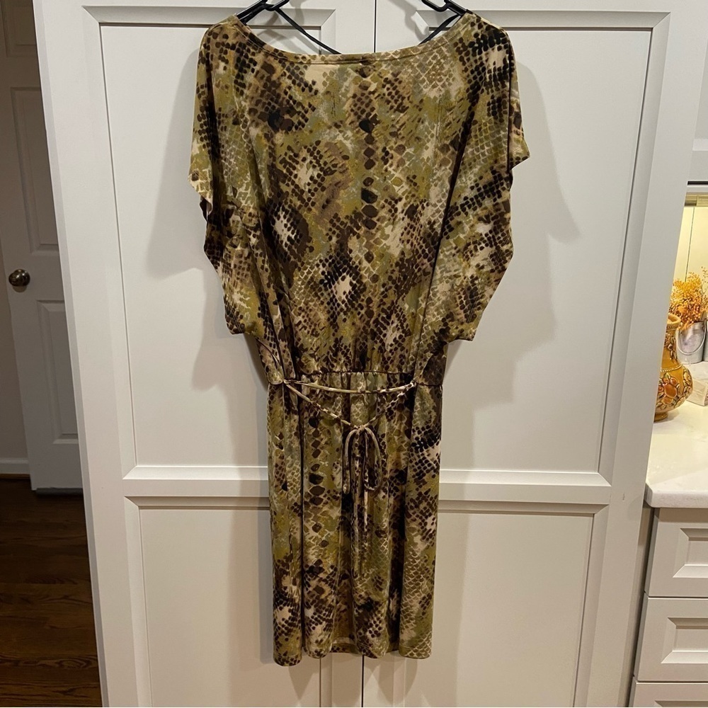 Azure Midi Dress Women's Size Large snakeskin print